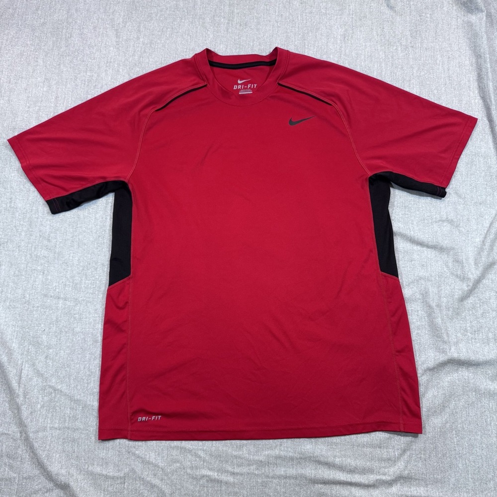 Nike Dri-FIT Legacy Shirt Mens Large Athletic Performance Running Top 519539-652